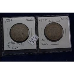 Netherland One Guilder Coins (2)