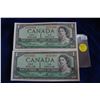 Image 1 : Canada One Dollar Bills (2)