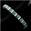 Image 1 : Natural 4x3mm Top Rich Green Emerald Bracelet