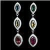Image 1 : Natural Unheated Marquise Tourmaline Earrings