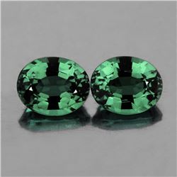 Natural AAA Teal Bluish Green Sapphire Pair 6x5 MM - FL