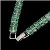 Image 3 : Natural Rich Green Emerald 98.27 Cts Bracelet