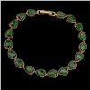 Image 2 : Natural  Green Columbian  Emerald Black Spinel Bracelet