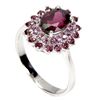 Image 3 : Natural  Rhodolite Garnet Ring
