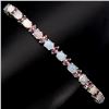 Image 1 : Natural Opal Rhodolite Garnet 60.86 Cts  Bracelet