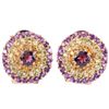 Image 1 : NATURAL RH-GARNET AMETHYST PERIDOT  CITRINE Earrings