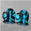 Image 1 : Natural London Blue Topaz Heart Pair 7.00 mm Flawless