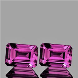 Natural Pink Purple Rhodolite Garnet Pair - FL