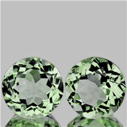 Natural Light Green Tea Amethyst Pair 12.00 MM - FL