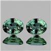 Image 1 : NATURAL BRILLIANT GREEN SAPPHIRE PAIR 6x5 MM - FL
