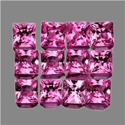 Natural Pink Sapphire 12 Pcs [IF-VVS]