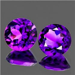 Natural Royal Purple Amethyst Pair [Flawless-VVS]
