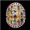 Image 3 : Natural Top Fancy Colors Sapphire Ruby Ring