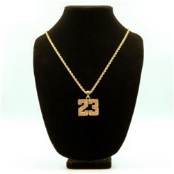AWESOME 14 Kt. GOLD PLATED MICHAEL JORDAN PENDANT