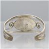 Image 3 : Sterling Silver Turquoise Bangle Cuff Bracelet
