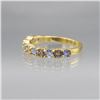 Image 2 : SPARKLING NATURAL VIOLET BLUE TANZANITE RING