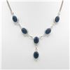 Image 3 : Lovely 4 Piece Blue Sapphire Jewelry Set
