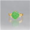 Image 1 : Lovly Hand Carved 5.45 Ct Jade Rose Ring