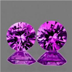 Natural Lavender Purple Sapphire Pair[Flawless-VVS]