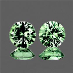 Natural AAA Ceylon Green Sapphire Pair[Flawless-VVS]