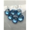 Image 1 : Natural Swiss Topaz Briolette Double Checker 6 Pcs