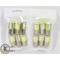 LOT OF 12 NEW RV/AUTO LED BULBS - COOL WHITE