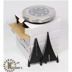 LOT OF 4 NEW LED SOLAR STUDS