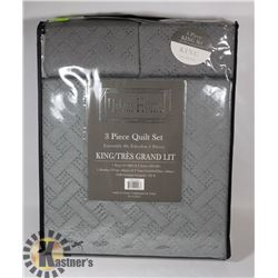 NEW URBAN HOME 3PC KING SIZE QUILT SET