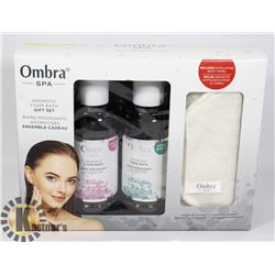 NEW OMBRA SPA AROMATIC FOAM BATH GIFT SET