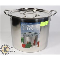 NEW 16 QUART STAINLESS STEEL STOCKPOT