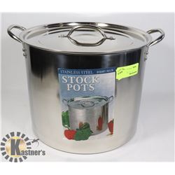 NEW 20 QUART STAINLESS STEEL STOCKPOT