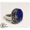 Image 1 : #51-LAPIS LAZULI GEMSTONE RING SIZE 7.5
