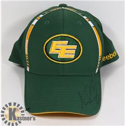 AUTOGRAPHED MIKE REILLY EDMONTON ESKIMOS HAT
