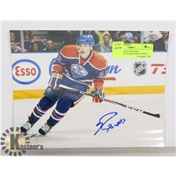 RYAN NUGENT HOPKINS EDMONTON OILERS SIGNED 8X10