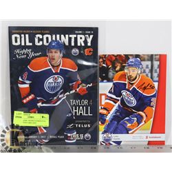 LUKE GAZDIC SIGNED EDMONTON OILERS POSTCARD AND