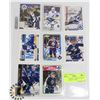 Image 1 : 8 AUTOGRAPHED TORONTO MAPLE LEAFS HOCKEY CARDS