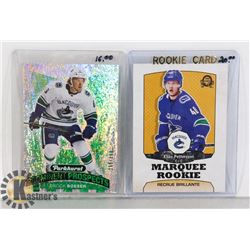 ELIAS PETTERSSON BROCK BOESER ROOKIE CARDS CANUCKS
