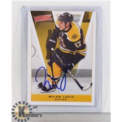 MILAN LUCIC BOSTON BRUINS AUTOGRAPHED CARD