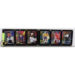 LOT OF 6 SIGNATURE ROOKIE CARDS IN 2 DISPLAY HARD