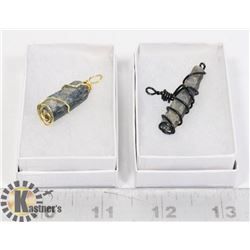 LOT OF 2 WIRE WRAPPED KYANITE PENDANT