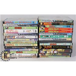 LARGE FLAT OF ASSORTED ANIME DVD'S