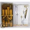 Image 1 : SET OF 3 CONTESSA CANDLE HOLDERS PLUS 2 BOXES