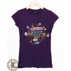 WOMENS NINTENDO WORLD CHAMPION 1990 TSHIRT XS