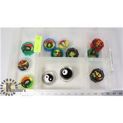 TRAY OF ASSORTED GRINDERS