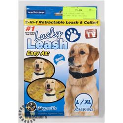 NEW LUCKY LEASH 2 IN 1 RETRACTABLE LEASH AND