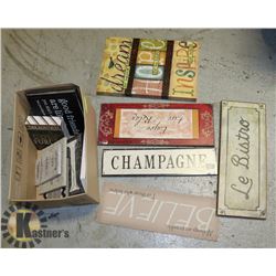 WOOD & CERAMIC SIGNS