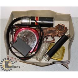 FLAT WITH ASSORTED COLLECTIBLES INCLUDING