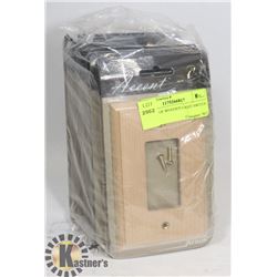 10 PACK OF WOODEN LIGHT SWITCH COVERS