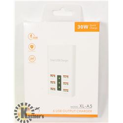 30W QUICK CHARGE 6 USB OUTPUT CHARGER