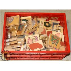 LARGE CRATE OF RUBBER STAMPS